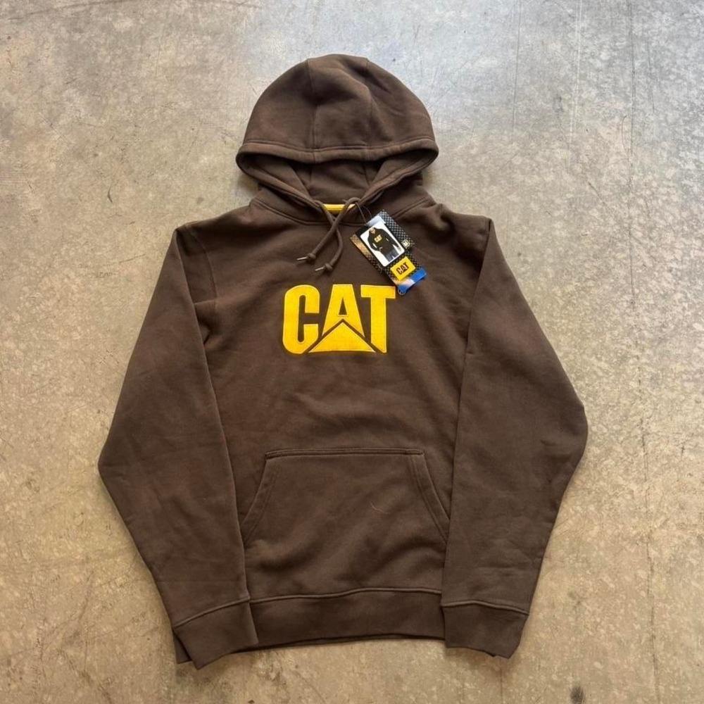 CAT Brown Workwear Hoodie Brand New With Tags Size Large